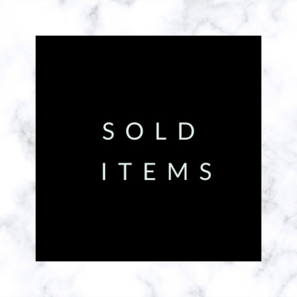 Sold items!